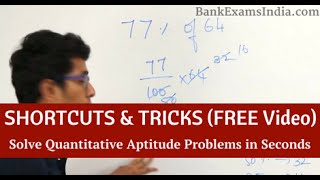 Shortcuts to solve Quantitative Aptitude Questions in Bank amp Govt Exams [upl. by Alo]