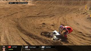 LCoenen crash MX2 Race 2  MXGP of Sardegna 2024 [upl. by Eislrahc]