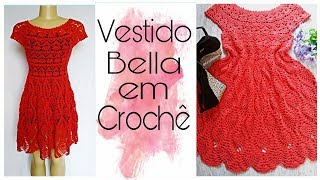 VESTIDO BELLA EM CROCHÊ semprecirculo croche [upl. by Florine]