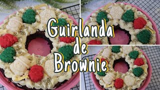 GUIRLANDA DE BROWNIE  FAÇA E VENDA NO NATAL  RECEITA BROWNIE  🎄❤️  Letícia Borgheti [upl. by Inaluiak292]