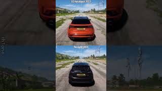 Forza Horizon 5  Lynk amp Co 02 Hatchback 2022 vs Ford Fiesta ST 2023 Aerodromo Drag Race Stock [upl. by Xuaegram]