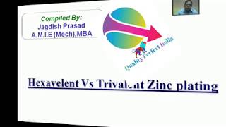 Hexavelent Vs Trivalent Zinc Plating in hindi Test for Hexavalent and Trivalent [upl. by Erdnad117]