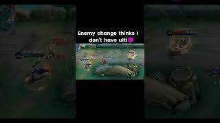 Enemy change thinks I dont have ulti💀👿mobilelegends argus shorts mlbb [upl. by Snowber]