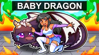 Saving a BABY DRAGON in Roblox [upl. by Aenaj]