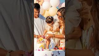 Bipasha Basu and Karan Singh Grovers daughter Devi birthday celebration bipashabasubaby [upl. by Einnad922]