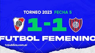 River Plate vs San Lorenzo Fecha 05 del Campeonato Femenino YPF Torneo 2023 [upl. by Ierbua640]