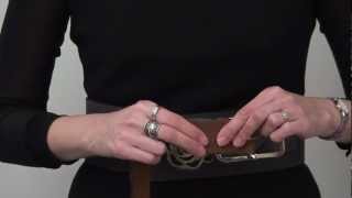 How to change a belt buckle  interchangeable belts [upl. by Aikal]