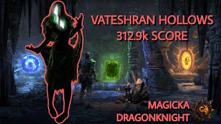 Vateshran Hollows 3129k Score  Magicka Dragonknight  Firesong Full Run 1924 [upl. by Nnyleimaj328]