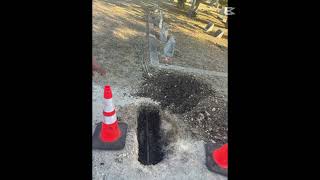 Repairing an old galvanized water line [upl. by Malha]