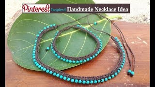 How To Make Necklaces At Home  DIY Jewellery Making  Handmade Necklace Ideas  Creationampyou [upl. by Zeralda992]