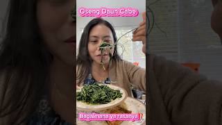 Oseng daun cabe 😍⁉️ shorts cooking keluargajowoamerika [upl. by Tyson219]