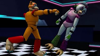 Freddy Destroys Chica  FNAF SECURITY BREACH [upl. by Ahsinev]