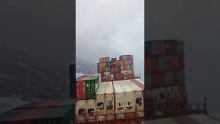 Big Container Ship ⚓ Rolling amp Pitching 🌊 Atlantic Ocean container atlantic ocean rolling ship [upl. by Bliss263]