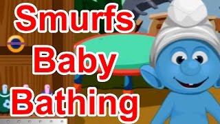 Barbie Games Smurfs Baby Bathing [upl. by Lathrop]