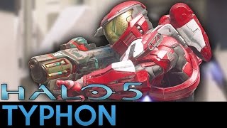 Halo 5 Guardians  Weapon Showcase  Typhon [upl. by Enirak665]