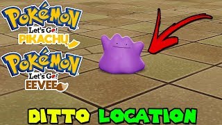 WHERE TO FIND DITTO IN POKEMON LETS GO PIKACHU AND EEVEE [upl. by Mellisent]