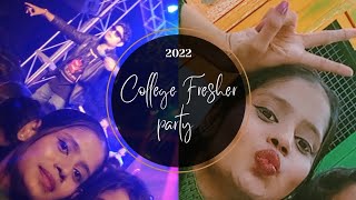 Freshers party in college  college life  Nazifa Thasin  fresher vlog 2k22💗✨ [upl. by Atsirhcal234]