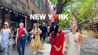 4K🇺🇸NYC Summer Walk🗽Greenwich Village in New York City🚕🥯Leon’s Bagel amp StGeorge Coffee  Jun 2024 [upl. by Eurd]