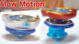 Beyblade burst GT slow motion battle B133 Ace Gran Rock Dragon [upl. by Aicirtap621]