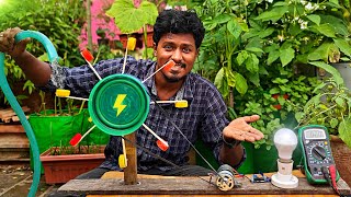 HydroElectric Power Generator Making at Home🔥  💧Waterல இருந்து Current⚡ எடுக்கலாம்  Vijay Ideas [upl. by Cornall337]