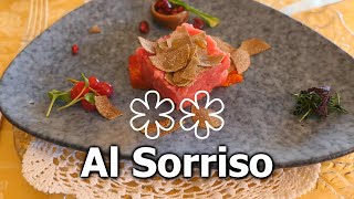 A pranzo al ristorante AL SORRISO due stelle michelin ⭐⭐ [upl. by Aryc]