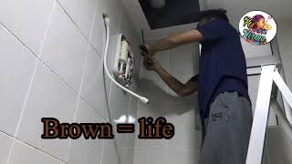 Diy pasang water heater midea [upl. by Robison]