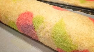 Easy Decorated Swiss Roll Tutorial [upl. by Sukin]