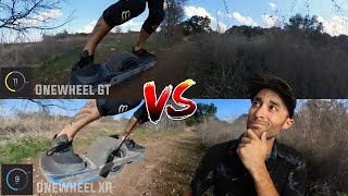 Onewheel GT VS Onewheel XR Flat Flowy Trails [upl. by Westbrooke]