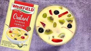 WeikField Custard powder Vanilla Recipe in Hindi  वीकफिल्ड कस्टर्ड पाउडर वनीला रेसिपी [upl. by Dustan313]