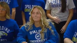 Bellmont High Schools Emma Scheumann full interview on signing with Spalding University soccer [upl. by Raimundo512]