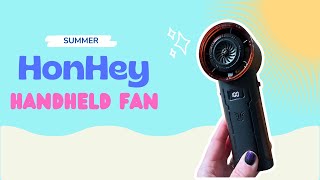 🔥REVIEW🔥 HonHey Portable Handheld Fan for Travel Climbing  Mini Turbo Fan [upl. by Montagu390]