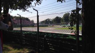 View of Prima Variante at Monza 2014 Italian F1 Grand Prix [upl. by Handel]