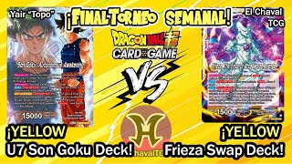 YELLOW U7 GOKU VS FRIEZA SWAP  Final torneo semanal 2 [upl. by Anyahs]