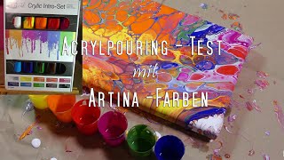 Tutorial  Artina Farbtest  Acrylicpouring  Bild 28 [upl. by Enrak30]