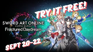 Sword Art Online Fractured Daydream Open Network Testing INCOMING [upl. by Bram]