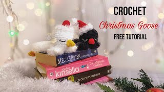 Part 3 Christmas Goose free crochet tutorial Wings and Feet [upl. by Akerahs]