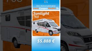 Wohnmobil zu verkaufen  Sunlight T 68  2022  Teilintegrierter  FIAT  Dein Wohnmobilmakler [upl. by Adelaja31]