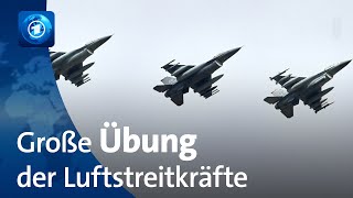 Größte Luftübung seit Bestehen der NATO unter deutscher Führung [upl. by Otrevire576]