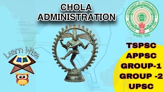 CHOLA ADMINISTRATION in TELUGU amp ENGLISH [upl. by Hillman]