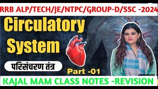 Circulatory System Class Notes Kajal Mam Full Revision Part1 ALPNTPCTECH 2024 [upl. by Diandre]