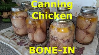 Canning Chicken BoneIn Raw Pack [upl. by Anirad380]