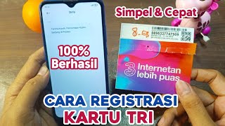 Terbaru  Cara Registrasi Kartu 3 2023 [upl. by Oirramaj37]