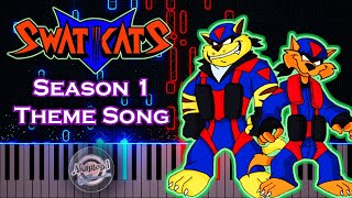 Swat Kats Intro  Piano Tutorial And Cover  Swat Kats Season 1 Theme Song Piano Cover and Tutorial [upl. by Edas]