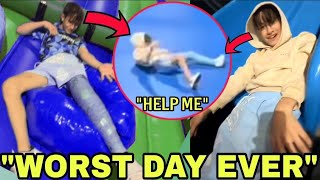 SOMETHING BAD HAPPENED To Nidal Wonder AT TRAMPOLINE PARK After BRAIN SURGERY 😱💔 With Proof [upl. by Cock]