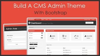 Build A CMS Admin Bootstrap Theme From Scratch [upl. by Monto]