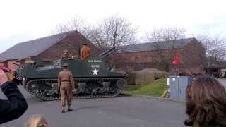 WW2 Sexton Self Propelled Gun Firing at Explosion Gosport UK [upl. by Notlimah]