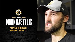 Mark Kastelic talks about the Bruins 10 win over Utah [upl. by Ciredor]