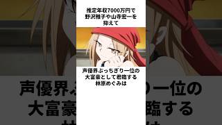 年収7000万円で声優界一位の大富豪として君臨する林原めぐみの雑学 林原めぐみ ＃高山みなみ 石田彰 緒方賢 [upl. by Oberheim]