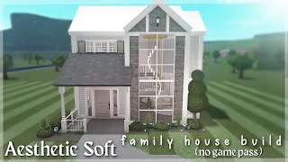 BLOXBURG 20K AESTHETIC SOFT FAMILY HOUSE BUILD 2STORY NO ADVANCEPLACEMENT [upl. by Anayrb]