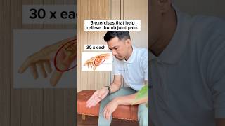 Thumb Joint Pain Relief Exercises 🤩🤩🤩 dequervains shortsfeed [upl. by Burrill264]